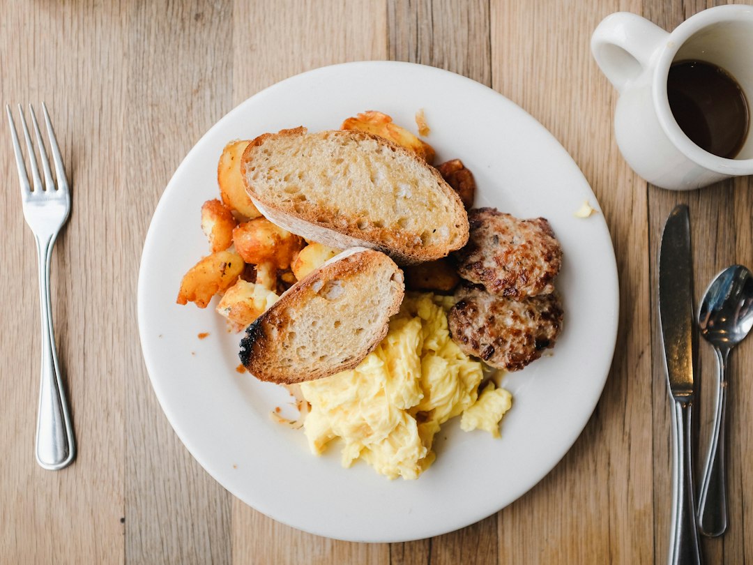 Chilli scrambled eggs brunch dish at Ember Coffee House