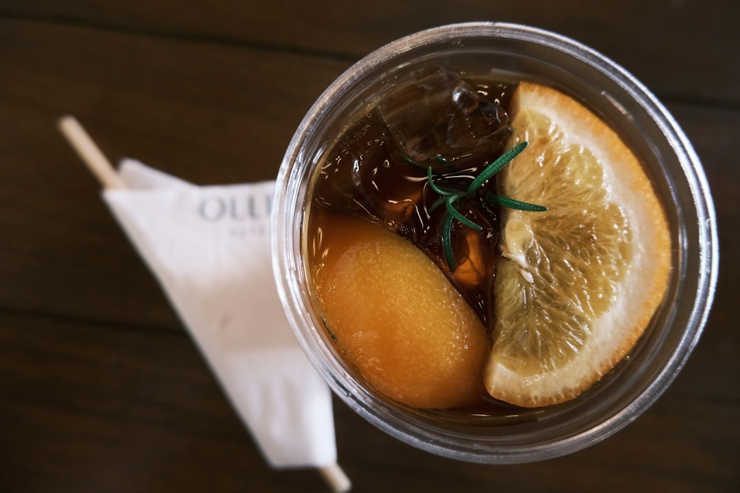 Orange blossom cold brew coffee at Ember Coffee House